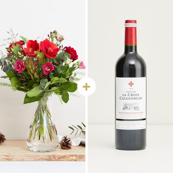 Den moderne julehilsen med Château La Croix Calendreau, Saint Emilion Grand Cru